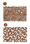 6-Piece Wooden Trivet |   20X30Cm Patterned Pot & Plate Mat |   Quality Wood - 2