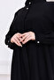 سترة ساتان مزينة بأزرار حجرية - 5