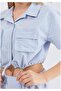 Cargo Model with Lots of Pockets That Will Make You Feel Safari Elastic Parachute Fabric Shirt Shorts Suit - 5