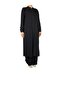 Women's Judge Collar Tunic with Hidden Buttons on the Front and Hidden Pockets on the Sides with Pants with Elastic Waist - 3