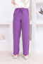 Women's Waist Elastic Pocket Trousers - 6