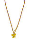 Mi̇o Colorful Drawn Natural Stone Necklace - 3