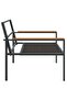 4 Piece Garden Lounge Set with Cushions Anthracite Steel - 6