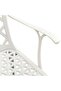 3 Piece Bistro Set Cast Aluminium White - 7
