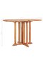 5 Piece Folding Outdoor Dining Set Solid Teak Wood - 3