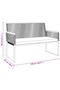 4 Piece Garden Lounge Set with Cushions Black Steel - 3