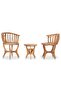 3 Piece Garden Bistro Set Solid Teak Wood - 2