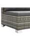 10 Piece Garden Lounge Set with Cushions Poly Rattan Grey - 5