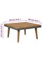 4 Piece Garden Lounge Set with Cushions Solid Acacia Wood Brown - 3