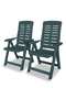 3 Piece Bistro Set Plastic Green - 4