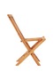 3 Piece Folding Bistro Set Solid Teak Wood - 8