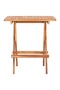 3 Piece Folding Bistro Set Solid Teak Wood - 4