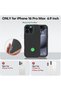 Matte TPU Protective Case, Flippy, for Apple iPhone 16 Pro Max, Full Coverage, Black - 5
