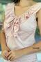 Jacquard Blouse with Flounce Collar and Zero Sleeves 5Y468 - 4