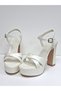 Running Guaranteed 13cm Platform Heels Satin Wedding & Engagement Shoes - 2