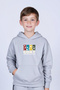 3-Pack Hooded Kangaroo Pocket Printed Boy's Sweatshirt - 4