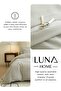 Single Size 4 Pieces Bedding Set Washable Cotton Light Gray 160x210cm. - 5
