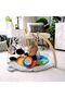 Zen Milestones Wooden Play Gym with Toys & Pillow | Ages 0+ - 4