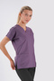 Light Plum Dr.Greys Model Lycra Nurse Doctor Jersey Scrubs Single Top Unisex Bat Sleeve - 4