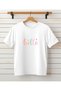 Mother-Daughter Hello Printed T-Shirt - Crew Neck Cotton T-Shirt - 3