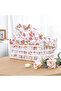 Set of 3 Woven Storage Baskets Rectangular Woven Bins with Plastic Frame, Removable Fabric Lining - 2