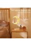YU WELL Decorative Table Lamp Battery Powered Moon Shaped Ramadan Desk Lamp, Threaded Warm White - 4
