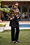 Women's Sunshine Parachute Fabric Full Covered 3-Piece Hijab Swimsuit Set - 3