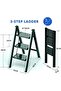 3 Step Ladder Folding Ladder with Anti-Slip Pedal - 4