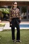 Women's Sunshine Parachute Fabric Full Covered 3-Piece Hijab Swimsuit Set - 2
