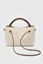 Canvas Brown Woven Long Strap Daily Bag with Metal Accessories 281 - 2