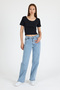 Black Square Neck Knitted Body 9202m - 3