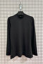 Women's Plus Size Turtleneck Long Sleeve Lycra Combed Cotton Badi - Ecru/Black Set of 2 - 2