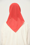Plain Chiffon Square Scarf Orange Non-Slip Breathable Fabric 90X90 cm - 3