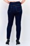 Women Regular Fit Solid Stretchable Denim Jeans, Navy - 4