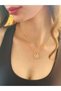 24 cm Zircon Stone Clover End Women's Necklace