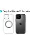 iPhone 15 Pro Max Case SuperSnap 360°Rotatable Silver Ring Magnetic Ring - 8