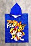New Season 100% Cotton Cartoon Character Patterned Hooded Children's Poncho Bathrobe (Beach - Pool - Bathroom) - 3