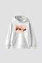Creation of Adam Printed Oversize Unisex White Hoodie