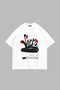 Supra Printed Oversize Unisex White Tshirt