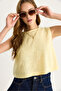 Women's Yellow Sleeveless Linen Blouse 3419-1 60282023 - 4