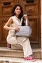 Sanmorris Women's 5-Eye Waterproof Parachute Fabric Adjustable Cross Strap Hand and Shoulder Bag - 2