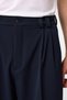 Navy Blue High Waist Relax Fit Pleated Men's Trousers - 3