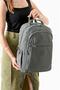 Bolsas 1092 Waterproof Imported Crinkle Fabric School and Daily Backpack with Laptop Compartment Gray