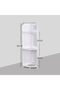 FFD Corner Shelf Bathroom Storage Organizer | Waterproof Freestanding Bathroom Corner Stand - 2