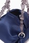 Tiny Nino Satin Mini Bag Handmade Pearl Handle Stylish Design - 4