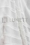 Ready to Use, Folded Linen Floor with Striped Pompon Patterned Tight Pleated Tulle Curtain - 6