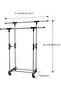 Cloth Drying Rack Clothes Heavy Duty Stand Adjustable Garment for Indoor Outdoor Laundry Hange - 3