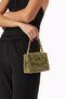 Green Acrylic Beaded Mini Ani Tote Glittering and Structured Handmade Bag - 4