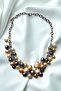 Colorful Pearl Collar Necklace - 4