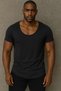 Premium Quality Men's Slim Fit Wide Collar Full Stretch Fabric Bottom Oval Slim Cut T-Shirt T-Shirt